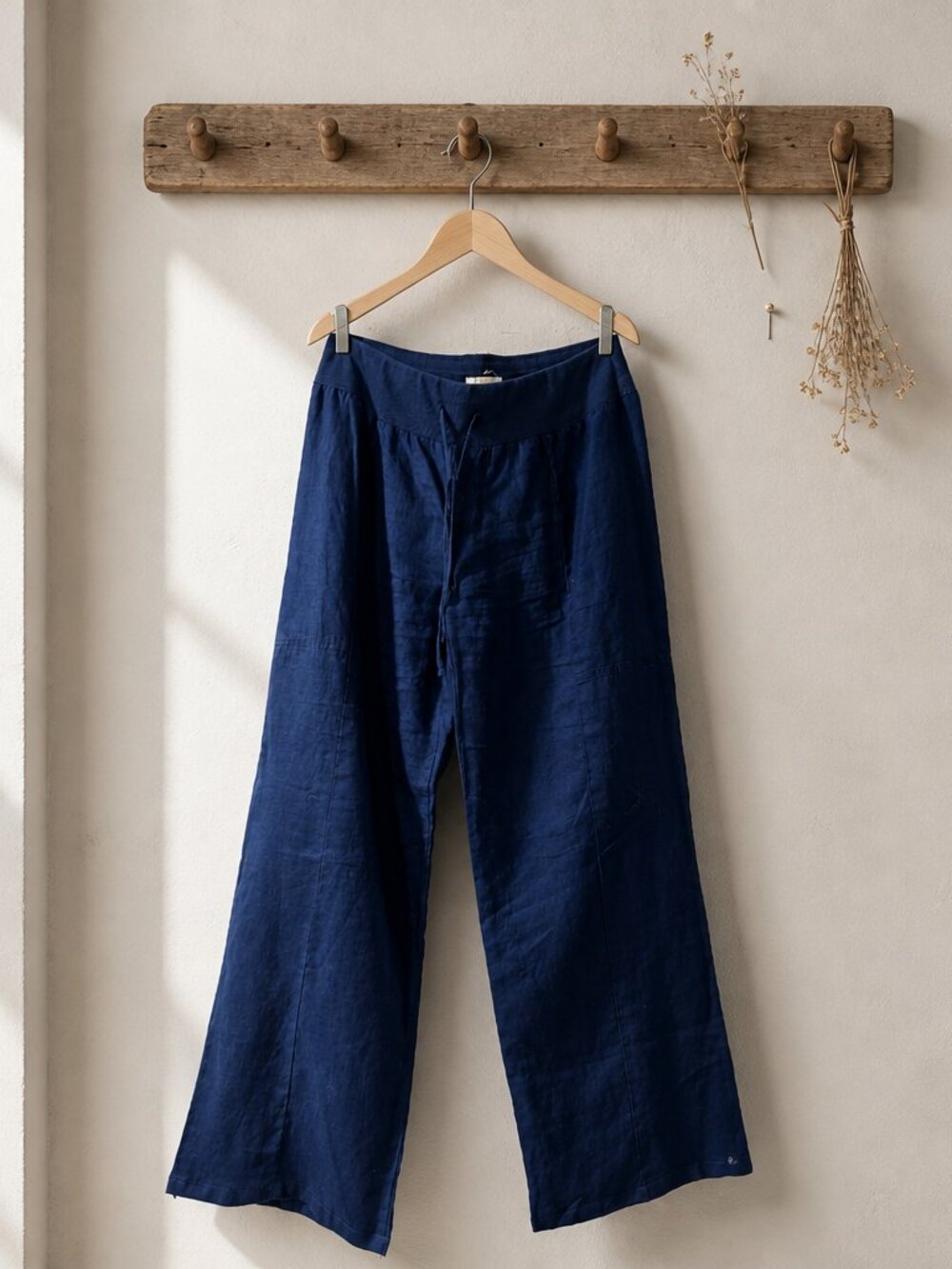 Eileen Fisher Organic Linen Pull-On Pants Size XS